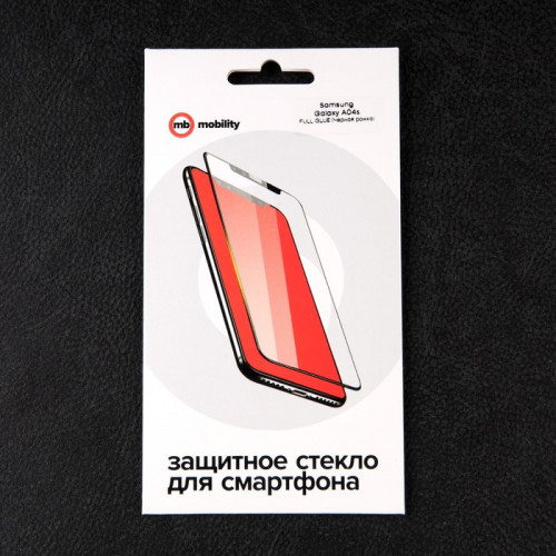 Защитное стекло mObility, для Samsung Galaxy A04s, полный клей, черное Red Line