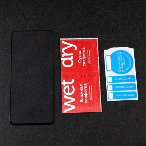 Защитное стекло mObility, для Realme 9 Pro+, полный клей, черное Red Line