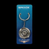 Брелок для ключей Cartage, диск, металл, хром Cartage
