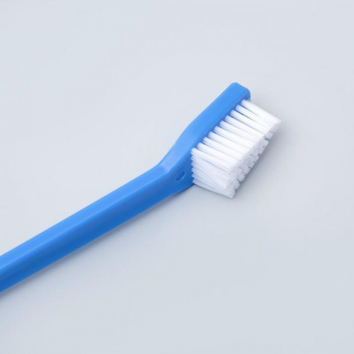 Набор зубная щётка двухсторонняя + щётка напальчник + массажер для десен (набор 3 шт), микс Пижон