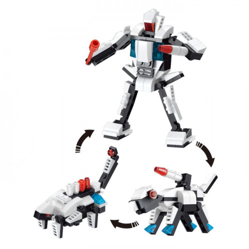 Конструктор «Робот», 3 варианта сборки, 115 деталей, в пакете PEIZHI