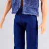 Джинсы для кукол мужчин, длина — 18 см, цвет синий (производитель не указан)