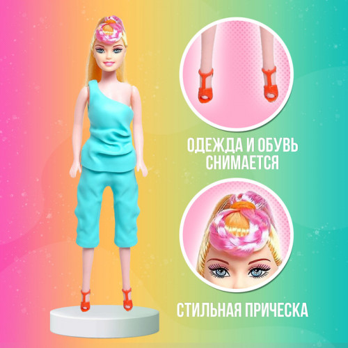 Кукла-модель «Анна» в пластиковом костюме, МИКС (производитель не указан)
