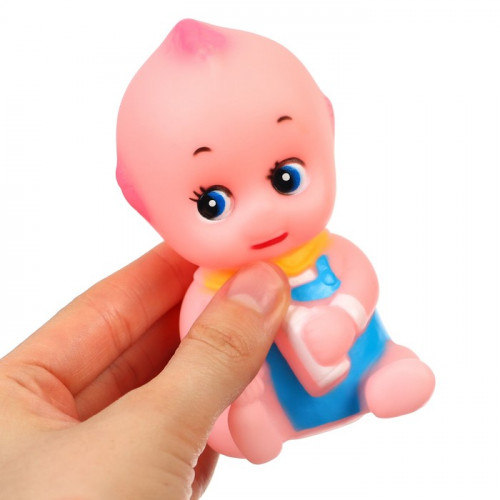 Резиновая игрушка для ванны «Пупсик», 10 см, с пищалкой, 1 шт. Крошка Я