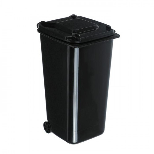 Контейнер под мелкий мусор, 8×10×15.5 см, черный (производитель не указан)