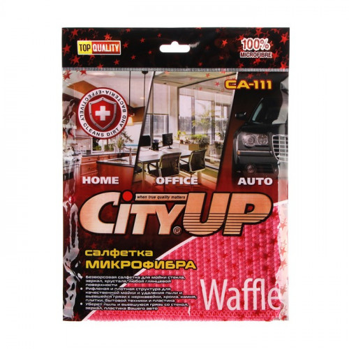 Салфетка микрофибра City-UP Waffle, 35 х 40 см, СА-111 CityUP