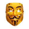 Карнавальная маска «Гай Фокс», цвет золото (производитель не указан)