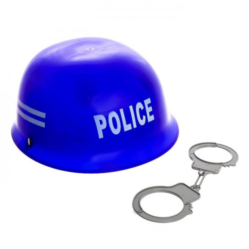 Набор полицейского «Каска», 2 предмета (производитель не указан)