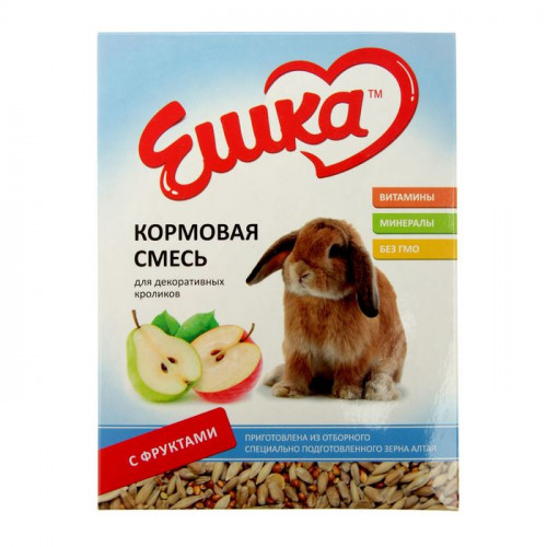 Кормовая смесь «Ешка» для декоративных кроликов, с фруктами, 450 г ЕШКА