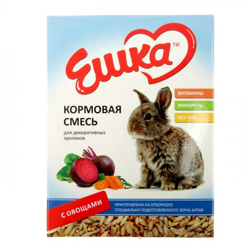 Кормовая смесь «Ешка» для декоративных кроликов, с овощами, 450 г ЕШКА