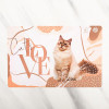 Коврик под миску Cat's love, 43х28 см Пушистое счастье