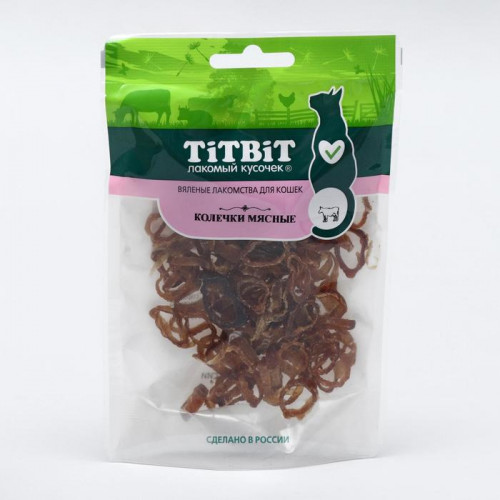 Колечки мясные TitBit для кошек, из говядины, 20 г TiTBiT
