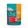 Влажный корм Purinа One для стерилизованных кошек, курица/фасоль, 75 г Purina ONE