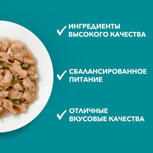 Влажный корм Purinа One для кошек, говядина/морковь, 75 г Purina ONE