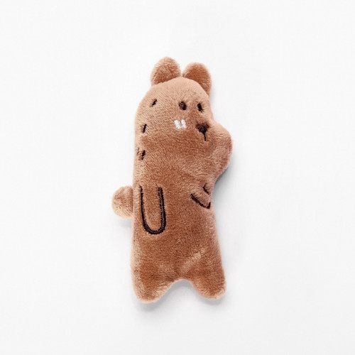 Игрушка для кошек с кошачьей мятой, 10 см, коричневая Пижон