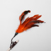 Дразнилка-удочка с перышками и бубенчиком, деревянная палочка 40 см, микс цветов Пижон