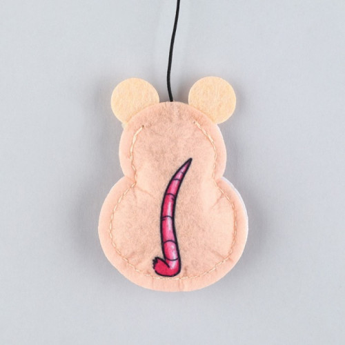Дразнилка с игрушкой «Мышь», 6,5 см Пушистое счастье