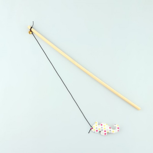 Дразнилка с игрушкой и шуршалкой «Морской конёк», 8 см Пушистое счастье