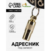 Адресник-капсула под записку, 0,9 х 2,75 см, фасовка 6 шт, микс Пижон