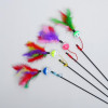 Дразнилка-удочка с пластиковым шариком и перьями, микс цветов Пижон