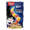 Влажный корм Felix Sensations для кошек говядина/сыр, 75 г FELIX