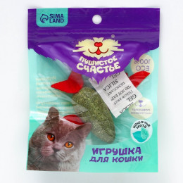 Игрушка для кошек «Птичка» из кошачьей мяты, 8 х 2.5 см