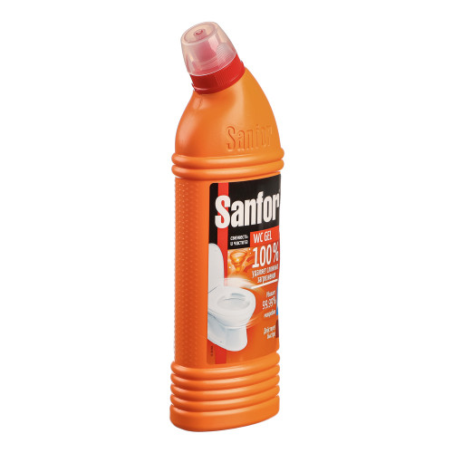 Чистящее средство для унитаза SANFOR WC Gel Super Power, п/б, 750г Sanfor