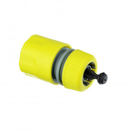 INBLOOM Коннектор быстросъемный для шланга d1/2", аквастоп, пластик