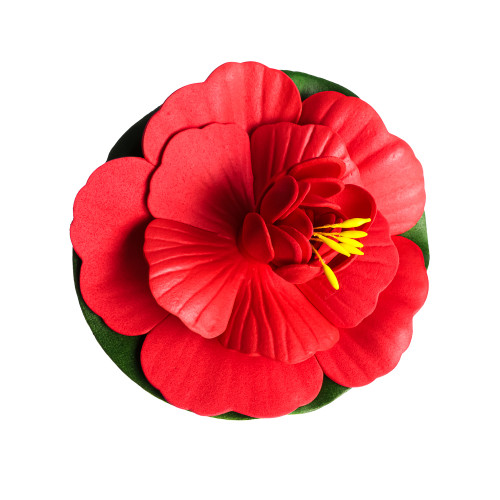 INBLOOM Роза декоративная для пруда, ПВХ, 10см, 6 цветов INBLOOM