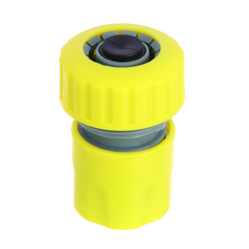 INBLOOM Коннектор быстросъемный для шланга d3/4", аквастоп, пластик INBLOOM