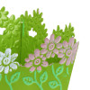 INBLOOM Кашпо квадратное цветочный край 14х14х8см, металл INBLOOM