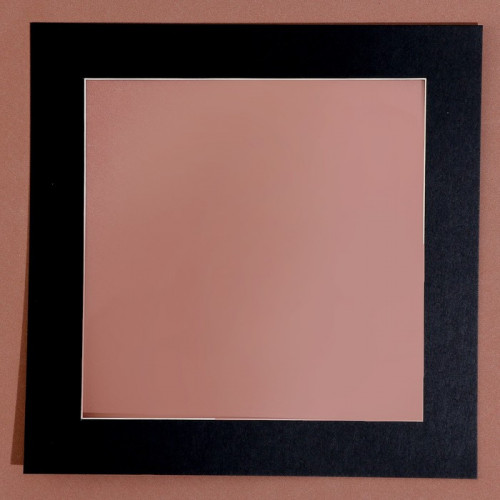 Паспарту размер рамки 20 × 20, прозрачный лист, клейкая лента, цвет чёрный (производитель не указан)