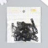 Зубчатая подвеска для картин, фоторамок металл (набор 40 шт) чёрная 4х0,5 см Арт Узор