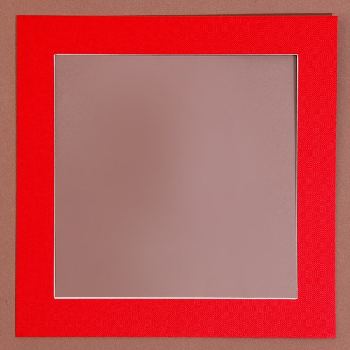 Паспарту размер рамки 24 × 24, прозрачный лист, клейкая лента, цвет красный (производитель не указан)