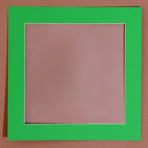 Паспарту размер рамки 24 × 24 см, прозрачный лист, клейкая лента, цвет зелёный (производитель не указан)