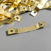Зубчатая подвеска для картин, фоторамок металл (набор 40 шт) золото 4х0,5 см Арт Узор