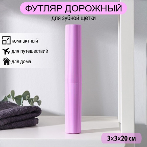 Футляр для зубной щётки и пасты Доляна, 20 см, МИКС Доляна
