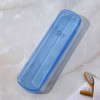 Футляр для зубной щётки и пасты , голубой, 21 х 5,5 см (производитель не указан)