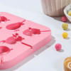 Форма силиконовая для леденцов «Морские друзья», 13×13×1,3 см, 8 ячеек, с крышкой, цвет розовый (производитель не указан)