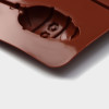Форма силиконовая для леденцов Доляна «Пасхальный кролик», 26×10×1 см, 6 ячеек, с палочками, цвет коричневый Доляна