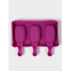 Форма для мороженого «Эскимо волна», силикон, 19.4×13 см, 3 ячейки (7×4 см), МИКС (производитель не указан)