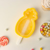 Форма для мороженого с крышкой Доляна «Ананас», 14×8,5×2,5 см, цвет жёлтый Доляна