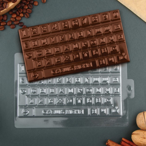 Форма для шоколада «Сладкая клавиатура», 21 х 14 см KONFINETTA