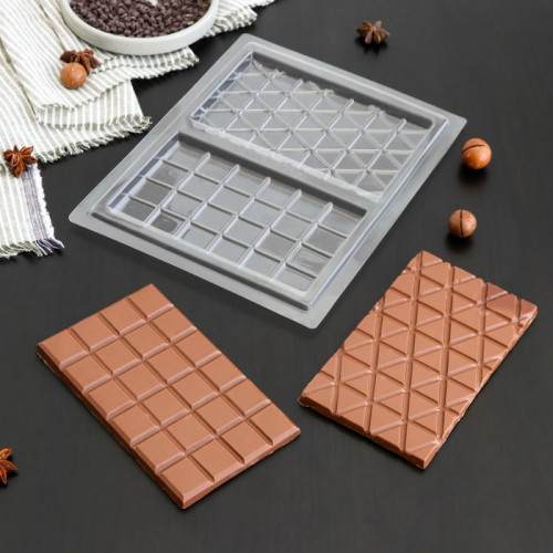 Форма для шоколада и конфет «Плитка шоколада», 26,5×21 см (производитель не указан)