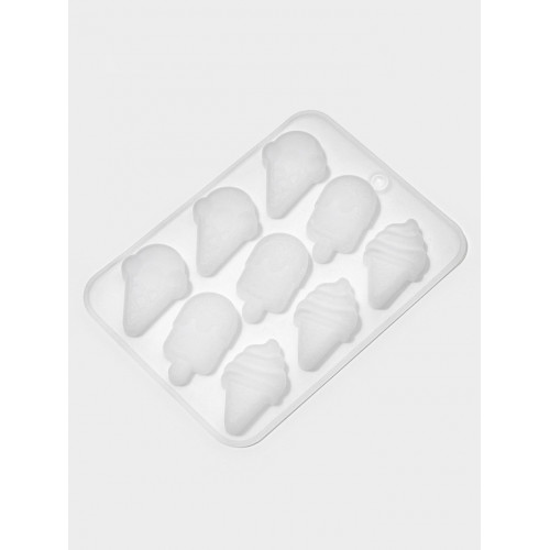 Форма для шоколада «Мороженое», силикон, 16×11×1 см, 9 ячеек (производитель не указан)