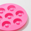 Форма силиконовая для украшений Доляна «Пончики», 15,5×1,3 см, 7 ячеек, цвет МИКС Доляна