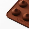 Форма силиконовая для шоколада Доляна «Трюфель», 20,5×10,5 см, 15 ячеек (d=2,2 см), цвет коричневый Доляна