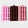 Форма для шоколада Доляна «Сердечки», 19,5×10×1,8 см, 15 ячеек (2,7×2,3 см), цвет МИКС Доляна