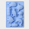 Форма для конфет и шоколада Доляна «Морская», силикон, 14×9.5 см, 8 ячеек, голубая Доляна
