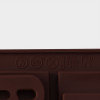 Форма силиконовая для украшений Доляна «Цифры», 20×11 см, 10 ячеек, цвет шоколадный Доляна